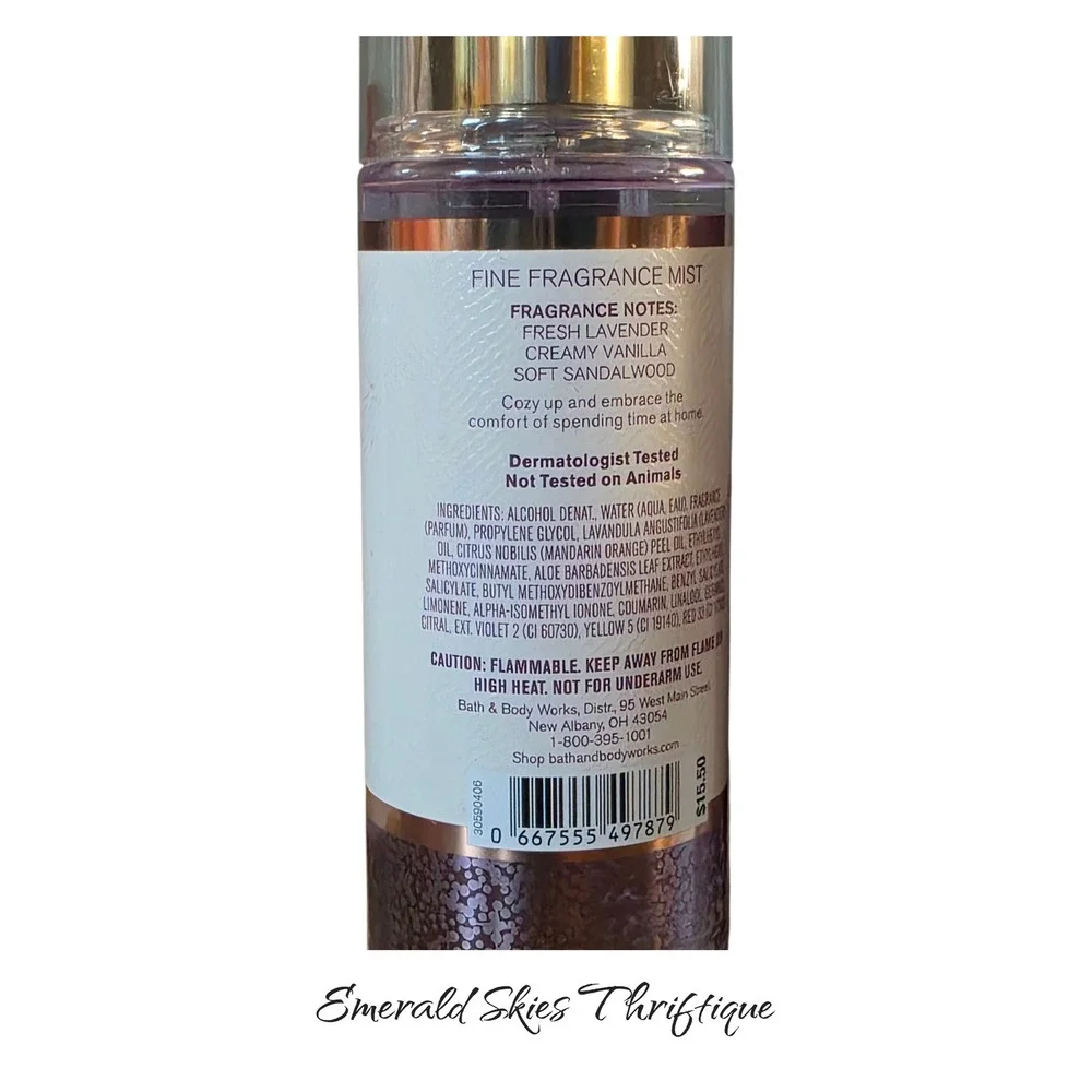 Bath and body works cozy Sunday morning mist, gel, and cream free ship